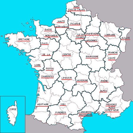 Carte de la France